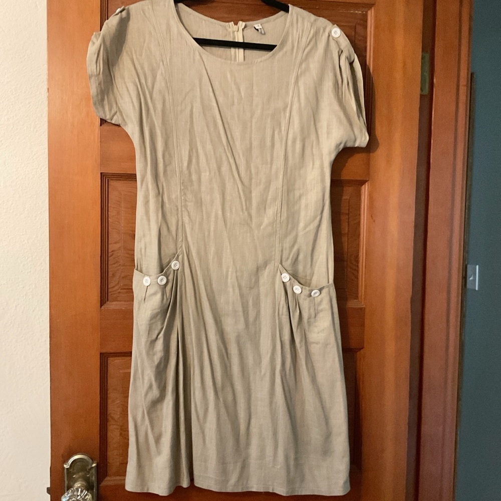 Elegant Tan Women's Dress